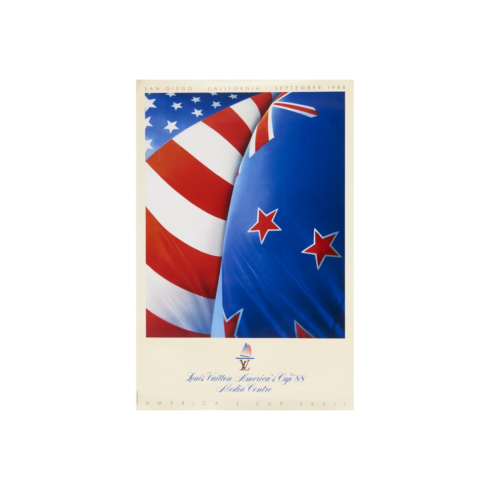 Louis Vuitton Americas Cup Poster - 2 For Sale on 1stDibs