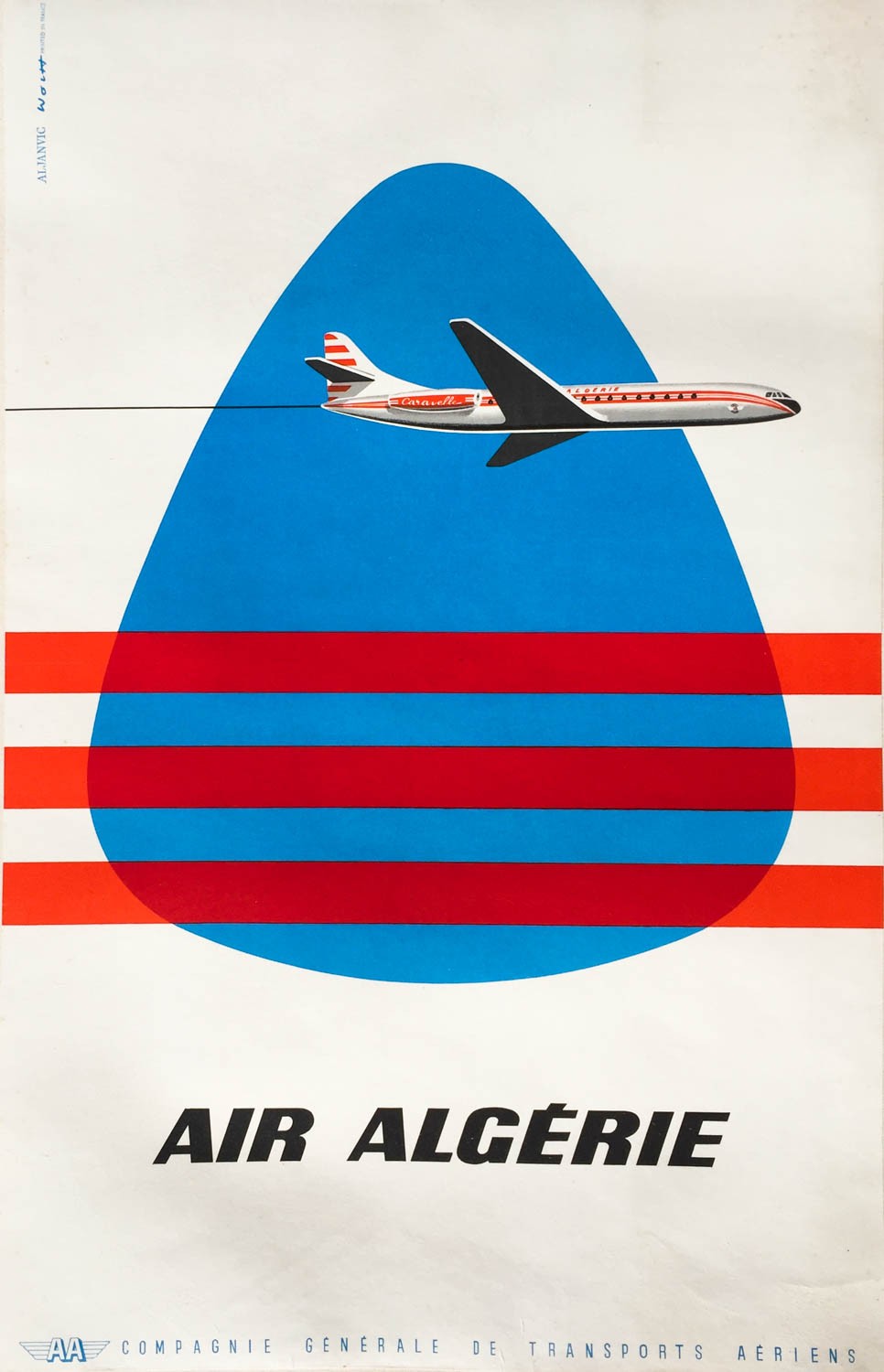 Affiche originale Air Algérie