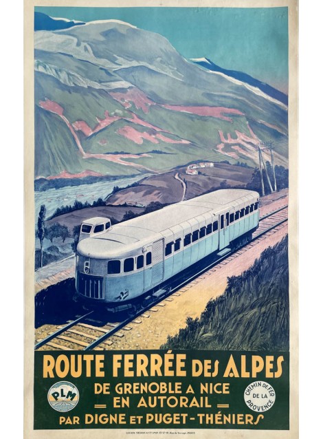Route ferrée des Alpes. PLM. 1935.