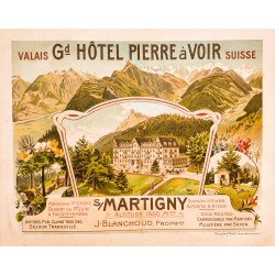 Grand Hôtel Pierre à Voir. Martigny. Vers 1896.