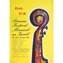 Kor. Premier Festival musical en Israêl. 1961.