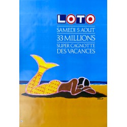 Bernard Villemot. Loto. 1989