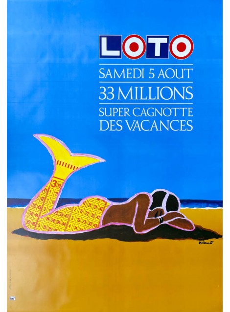 Bernard Villemot. Loto. 1989