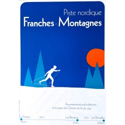 R. Voser. Franches-Montagnes. Pistes nordiques. Vers 1975