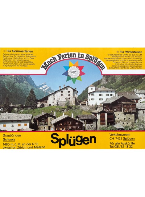 Mach Ferien in Splügen. Ca 1975