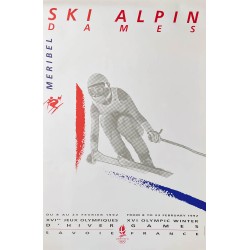 XVIe Jeux Olympiques d'Hiver. Albertville. Ski de vitesse. 1992.