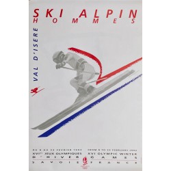 XVIe Jeux Olympiques d'Hiver. Ski alpin Hommes. Val d'Isère.1992.