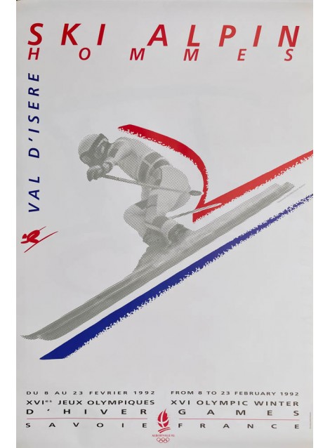 XVIe Jeux Olympiques d'Hiver. Ski alpin Hommes. Val d'Isère.1992.