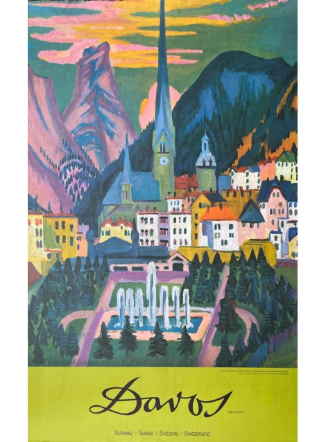 Ernst Ludwig Kirchner (d'après). Davos. Vers 1975.