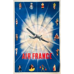 Air France. Peuples du monde. Vers 1936.