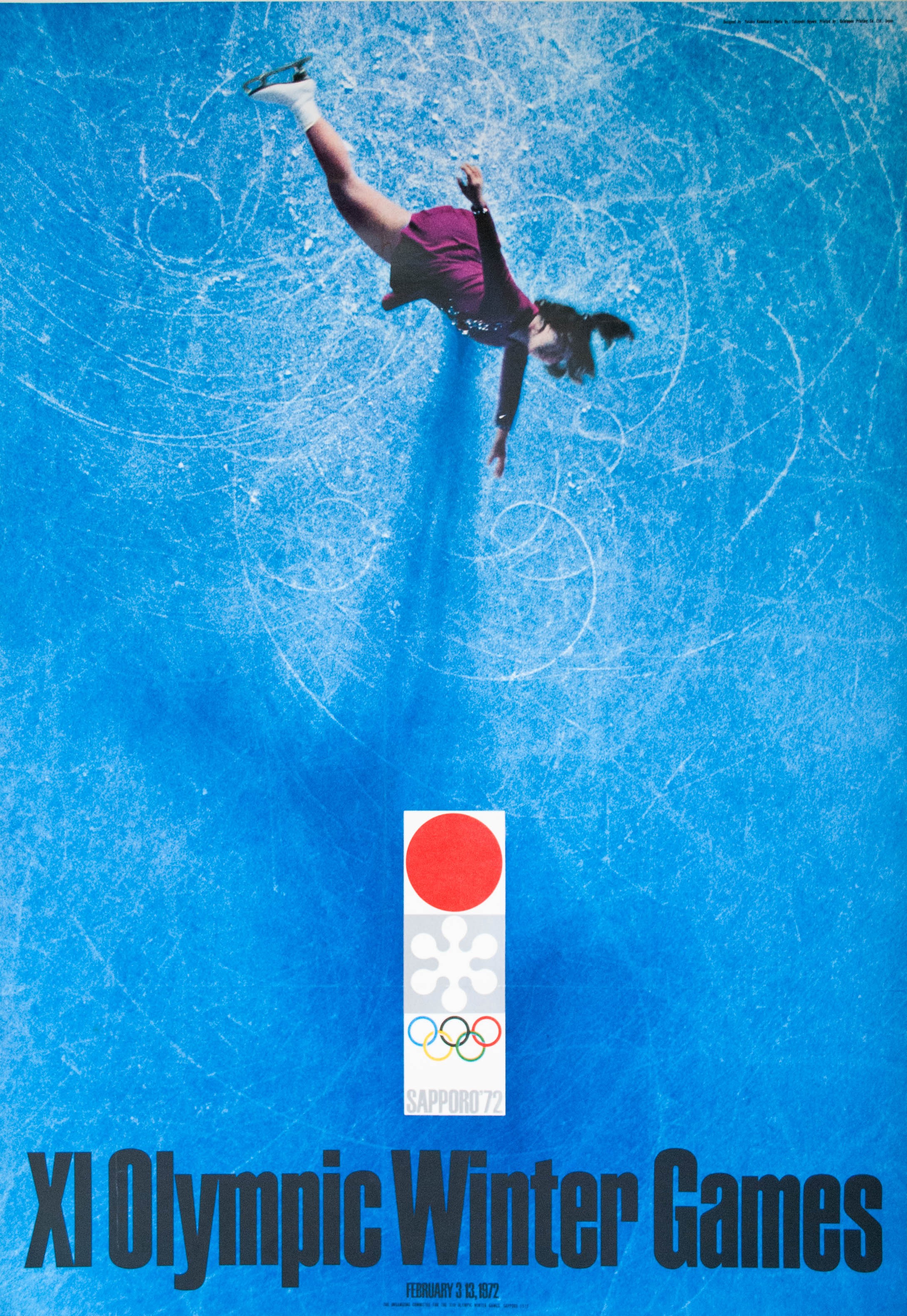 XI Olympic Winter Games Sapporo. Yusaku KAMEKURA. 1972. - Posters We Love