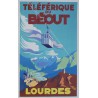 Hubert Mathieu. Lourdes. Le téléphérique du Béout. 1952.