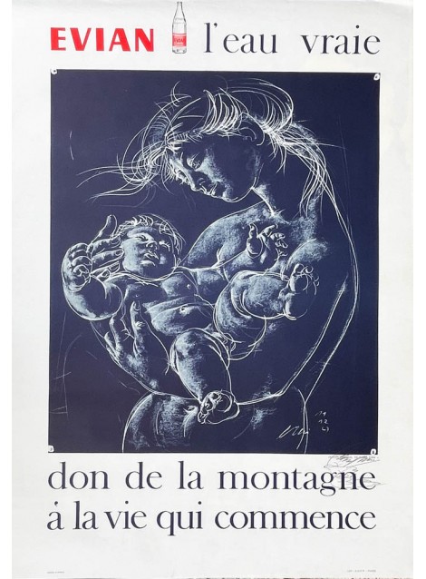 Hans Erni. Evian, l'eau vraie. 1964.