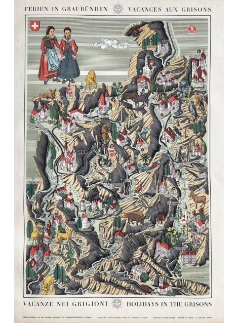 Die Westschweiz. La Suisse romande. 1939.