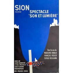 Simone de Quay. Sion, "Son et lumière". 1960.