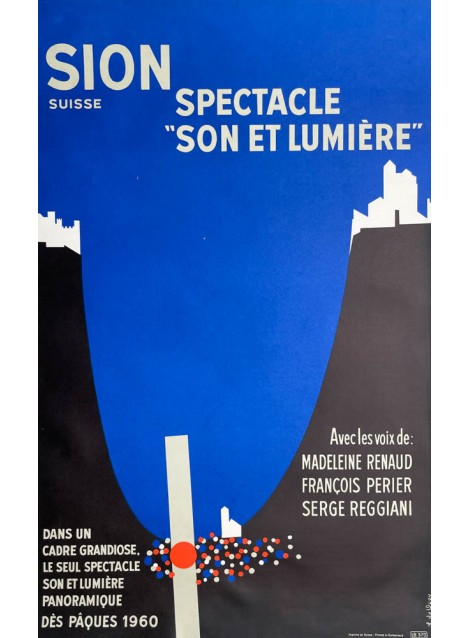 Simone de Quay. Sion, "Son et lumière". 1960.