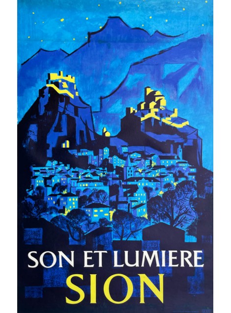 Simone de Quay. Sion, "Son et lumière". 1960.
