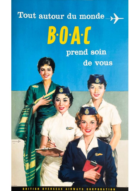 Angelo Cesselon. BOAC takes good care of you. 1959.