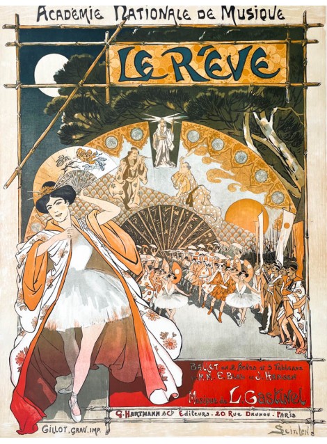 Théophile-Alexandre Steinlen. Le Rêve. 1890.
