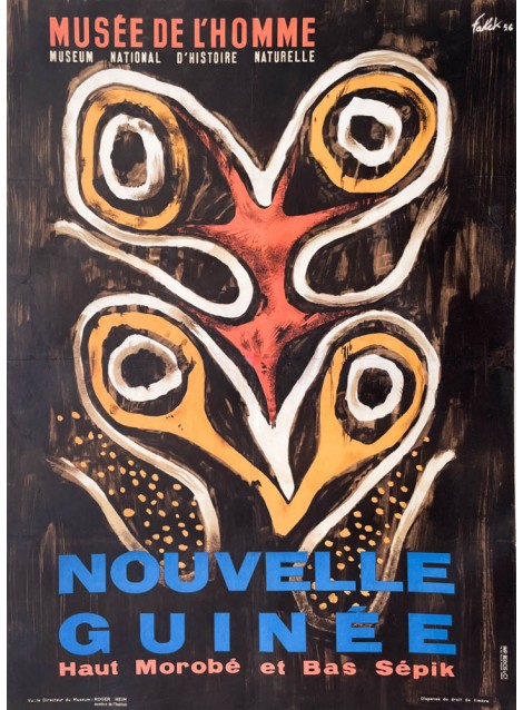 Audrey Falck. Nouvelle Guinée. Musée de l'Homme. Paris. 1956.